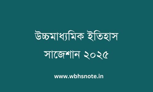 HS History Suggestion 2025 | উচ্চমাধ্যমিক ইতিহাস সাজেশান ২০২৫