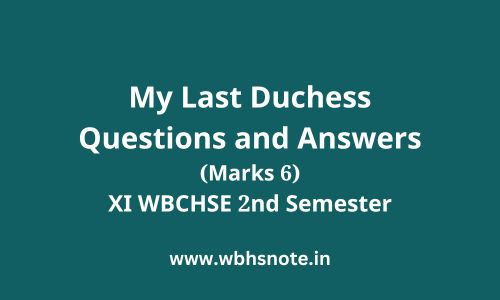 My Last Duchess Questions and Answers