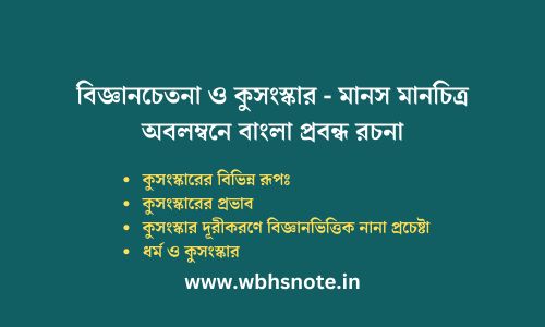 বিজ্ঞানচেতনা ও কুসংস্কার - মানস মানচিত্র অবলম্বনে বাংলা প্রবন্ধ রচনা