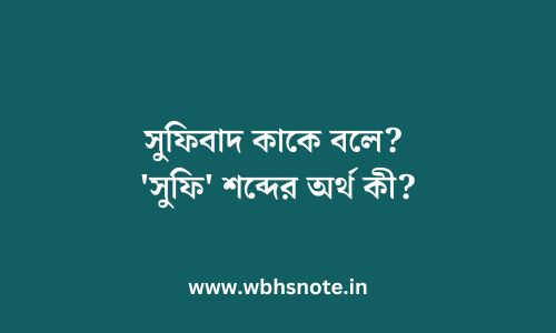 সুফিবাদ কাকে বলে? 'সুফি' শব্দের অর্থ কী